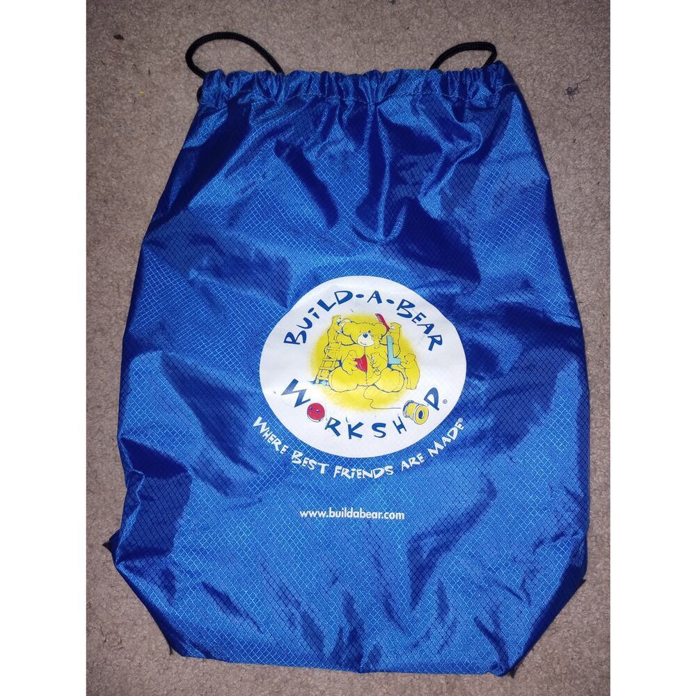 Build A Bear‎ Drawstring Backpack and Care Items Lot Accessories Brush Bowl